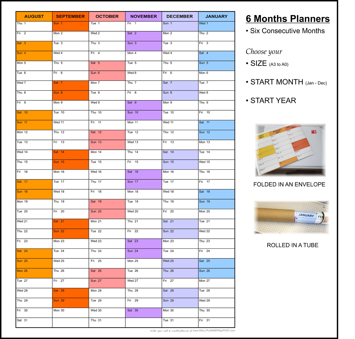 Part Year Planners (3/4/6 consecutive months) - Image 2