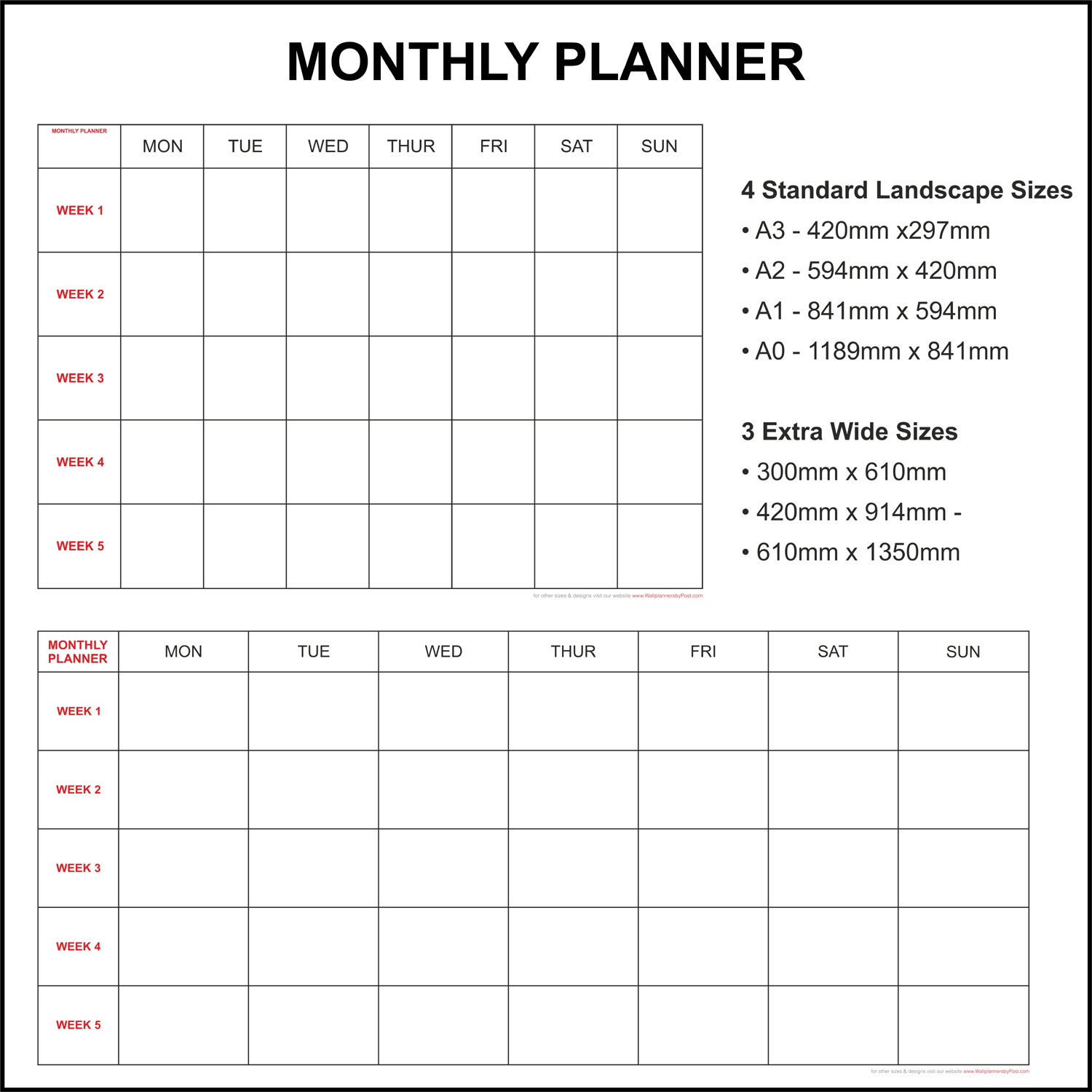 Undated Wall Planners - Image 5