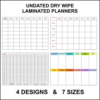 Undated Wall Planners