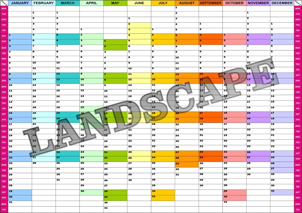 Year Planners (12 consecutive months) - Image 3